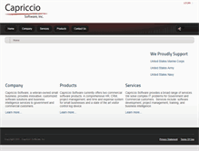 Tablet Screenshot of capricciosoftware.com